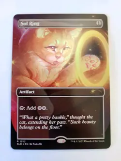 Sol Ring Foil Borderless SLD Secret L'air Drop NM English MTG - Image 1