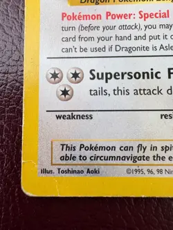 Dragonite 5 Black Star Promo Pokemon The First Movie Stamped - Image 5