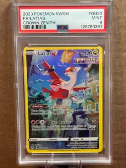 Latias GG20/GG70 2023 Pokemon Crown Zenith Galarian Gallery Full Art PSA 9 Mint - Image 1