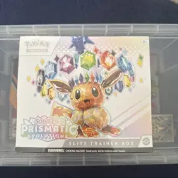 Pokemon TCG Prismatic Evolutions Elite Trainer Box Sealed with small Tear - Image 1