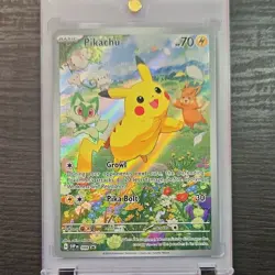 Pokemon TCG Pikachu 088 Scarlet & Violet Promo Full Art Holo 2024 Saino Misaki - Image 1