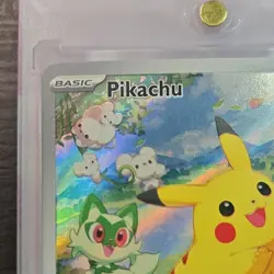 Pokemon TCG Pikachu 088 Scarlet & Violet Promo Full Art Holo 2024 Saino Misaki - Image 2