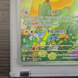 Pokemon TCG Pikachu 088 Scarlet & Violet Promo Full Art Holo 2024 Saino Misaki - Image 5