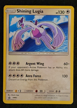 2017 Pokemon Black Star Promo Shining Lugia #SM82 EX-NM - Image 1
