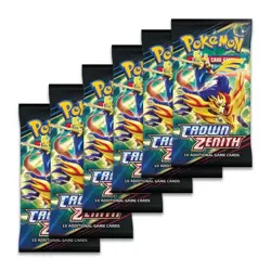 Pokemon TCG Crown Zenith Booster Pack Bundle – 6 SEALED PACKS 🔥 - Image 1