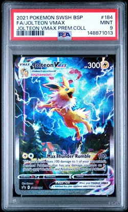 2021 Pokemon Jolteon VMAX SWSH184 Promo Holo Sword & Shield PSA 9 - Image 1