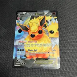 Flareon EX (RC28/RC32) XY Generations Full Art Radiant Collection Pokemon Card! - Image 1