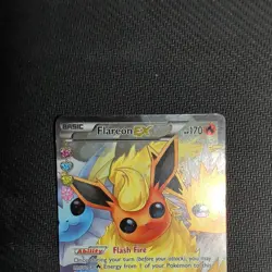 Flareon EX (RC28/RC32) XY Generations Full Art Radiant Collection Pokemon Card! - Image 4