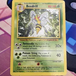 Pokemon TCG Beedrill Base Set, 17/102, Regular Rare - Image 3