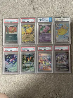Lot of 8 Pokemon TCG Graded Card Bundle 6 PSA 9 + 1 TFG 10 + 1 MGC 10 See Pics! - Image 1