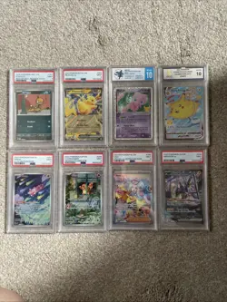 Lot of 8 Pokemon TCG Graded Card Bundle 6 PSA 9 + 1 TFG 10 + 1 MGC 10 See Pics! - Image 2