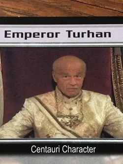 EMPEROR TURHAN BABYLON 5 CCG RARE CARD NEAR MINT NEVER PLAYED PREMIER - Image 1