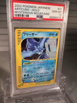 Pokemon PSA 10 Articuno Holo Mysterious Mountains Unlimited Japanese Card - Image 2