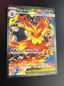 Mega Emboar EX Pokemon TCG Card 380 HP 320 Attack 273/217 - Image 3