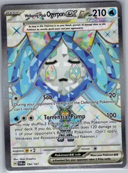 Wellspring Mask Ogerpon ex 194/167 SV06: Twilight Masquerade - Pokemon Card - NM - Image 1