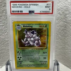 1999 Pokemon SPANISH Base Set Holo Nidoking 11/102 - PSA 9 MINT *POP 22* - Image 1
