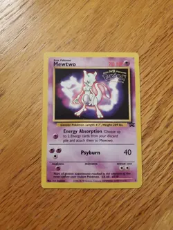 Mewtwo 3 Black Star Movie Promo Stamped Vintage Pokemon Card WOTC TCG English - Image 3