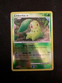 Chikorita Reverse Holo 77/123 Pokemon Mysterious Treasures - Image 1