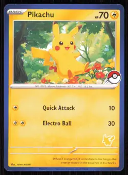 Pikachu (Blue Border) My First Battle Pokemon Near Mint - Image 1