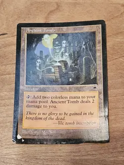 MTG Tempest Ancient Tomb Magic the Gathering Rare Card #1 Colorless Mana - Image 1