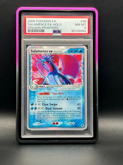 2006 Pokemon EX Dragon Frontiers SALAMENCE EX #98-Ultra Rare Holo- PSA NM-MT 8 - Image 1