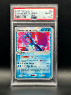2006 Pokemon EX Dragon Frontiers SALAMENCE EX #98-Ultra Rare Holo- PSA NM-MT 8 - Image 2