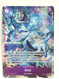 One Piece TCG Enel (OP15-060) SR Alt Art Adventure on KAMI’s Island ENGLISH - Image 1