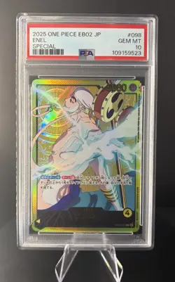 ⚡Enel EB02 Gold Leader PSA 10 - One Piece OP05-098 Anime 25th Collection JPN⚡ - Image 1