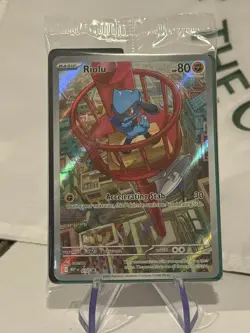 Riolu - MEP010 Black Star ETB Full Art Promo Pokemon Card (Sealed) - Image 1