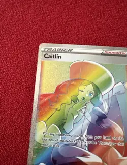 Caitlin Rainbow Rare Trainer Card SWSH06 Chilling Reign 213/198 - Image 5