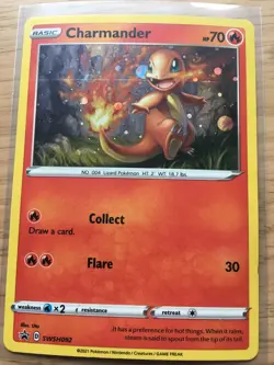 Charmander Holo SWSH092 | Pokemon Card Battle Styles Black Star Promo - - Image 1