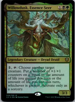 Willowdusk, Essence Seer M Commander 2021 6 NM Foil - Image 1