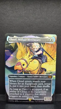 Cloud, Midgard Mercenary #564 Chocobo Track FOIL Final Fantasy MTG NM/M - Image 1