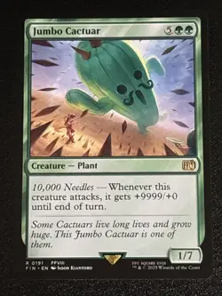 MTG Final Fantasy Jumbo Cactuar 0191 NM Rare - Image 1