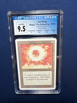 MTG Revised Sol Ring CGC 9.5 GEM MINT (Blue Label 10) (10 sub) 1994 - Image 1