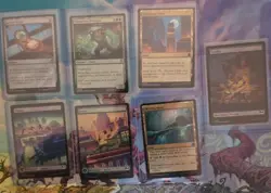 Surge Foil Lot Of 7 TMNT MTG Lands Artifact Creature - Image 1