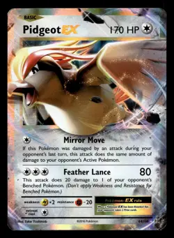 Pidgeot EX 64/108 Evolutions Pokemon LP - Image 1