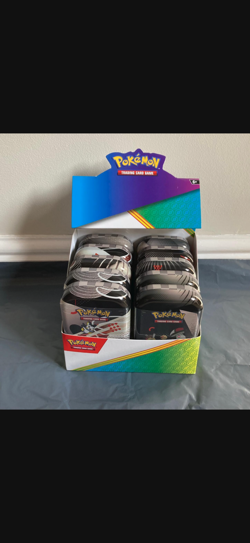 Pokemon Unova Mini Tin Black Bolt/White Flare x10 SEALED TINS WITH DISPLAY BOX - Image 1