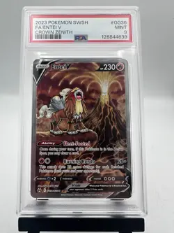 Pokemon Entei V - Crown Zenith Galarian Gallery - GG36/GG70 - PSA 9 - Image 1
