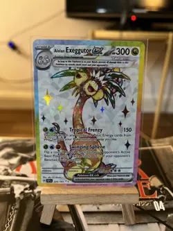 Pokemon TCG -Alolan Exeggutor EX Full Art SIR holo 225/191 Surging Sparks - Image 1
