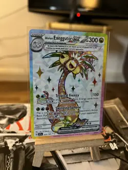 Pokemon TCG -Alolan Exeggutor EX Full Art SIR holo 225/191 Surging Sparks - Image 4