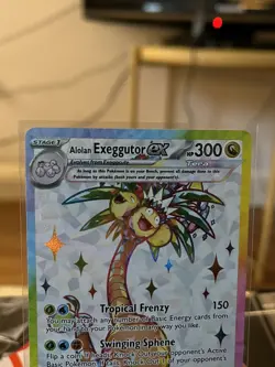 Pokemon TCG -Alolan Exeggutor EX Full Art SIR holo 225/191 Surging Sparks - Image 5