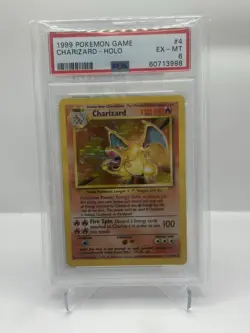 1999 Pokemon Charizard Base Set Holo PSA 6 #4-102 - Image 1