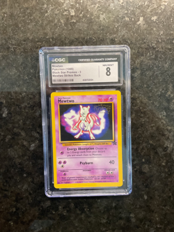 Mewtwo Black Star Promo #3 Movie WOTC CGC 8 NM-MT+ Vintage 1999 Pokemon - Image 1