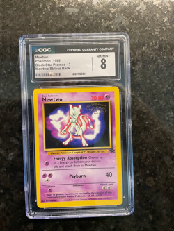 Mewtwo Black Star Promo #3 Movie WOTC CGC 8 NM-MT+ Vintage 1999 Pokemon - Image 3