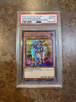 Dark Magician Girl 2022 Yu-Gi-Oh 1st Ed. Tin Of The Pharaoh's Gods #EN268 PSA 10 - Image 1