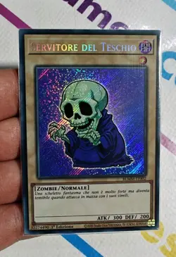 SERVITORE DEL TESCHIO Rara Segreta (Skull Servant) BLMM-IT002 YU-GI-OH NUOVA - Image 1