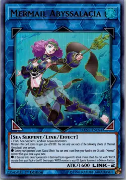 Yugioh Mermail Abyssalacia DANE-EN094 1st Edition Ultra Rare NM - Image 1