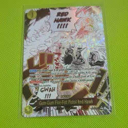 Gum-Gum Fire-Fist Pistol Red Hawk (Alt Art) OP11-114 English - One Piece - NM - Image 1