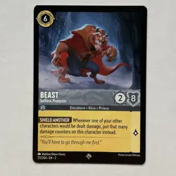 Beast 172/204 Disney Lorcana Rise of the Floodborn Regular Super Rare Card NM - Image 1